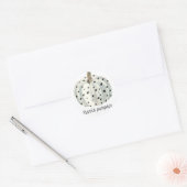 Rond Merci Sticker Citrouille (Enveloppe)