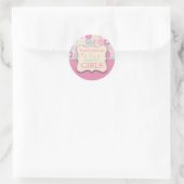 Rond Merci Sticker Fille Ciel (Sac)