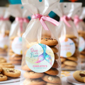 Rond Mermaid tail Dive into Five Glitter Sticker