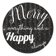 Merry Happy - Sticker Cercle