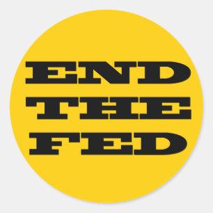 Rond METTRE FIN AU Sticker FED