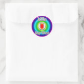 ROND MILE 0 KEY WEST FLORIDA RAINBOW STICKER ZÉRO (Sac)