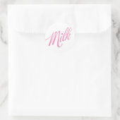 Rond Milk rose 3 Sticker 2 (Sac)