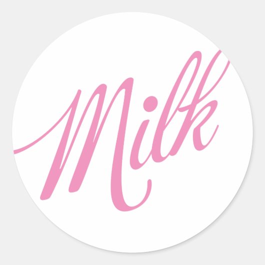 Rond Milk rose 3 Sticker 2 (Devant)