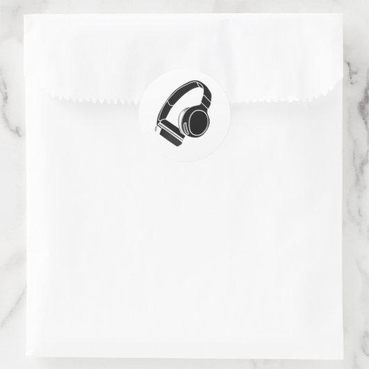 Rond Minimalist Headphone Sticker (Sac)