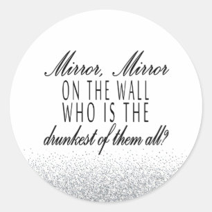 Rond Miroir, Miroir, Sticker Drôle