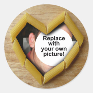 Rond Modèle de sticker d'amour Penne Photo