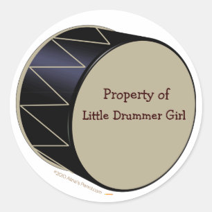 Rond Modèle Sticker personnalisable Bass Drum