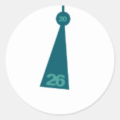 Rond Modern Graduation Tassel Envelope Seal Sticker (Devant)