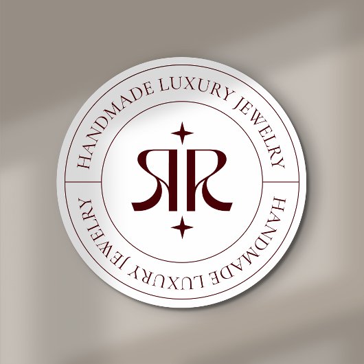 Rond Modern Logo Product Packaging Sticker