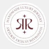 Rond Modern Logo Product Packaging Sticker (Devant)