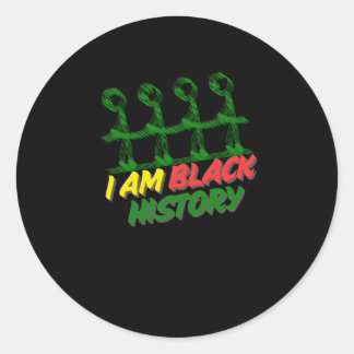 Rond Mois de l'histoire noire Je suis Sticker d'histoir