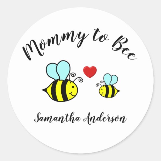 Rond Mommy to Bee - Sticker Cercle (Devant)