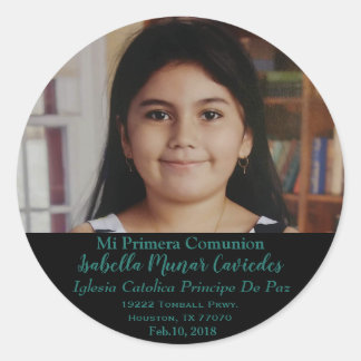 Rond Mon 1er Sticker Communion