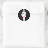 Rond Mon esprit, mon corps, mon choix. Sticker Pro choi (Sac)