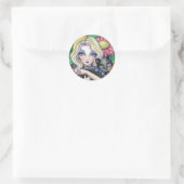 Rond Mon petit noir - Sticker (Sac)