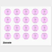 Rond Mon Sticker de Faveur (Feuille)