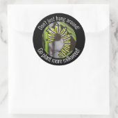 Rond Monarch caterpillar sticker (Sac)