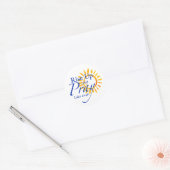 Rond Montez Et Priez Sticker (Enveloppe)