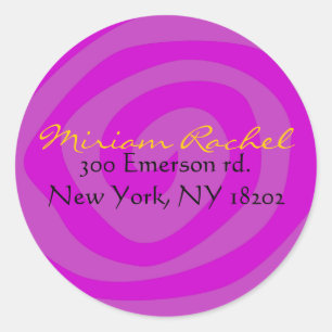 Rond MOTHER NATURE SWIRL Bat Bar Mitzvah Sticker