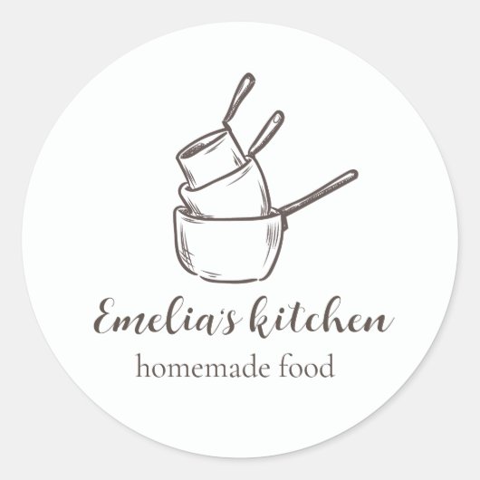 Rond My tiny kitchen logo Sticker (Devant)