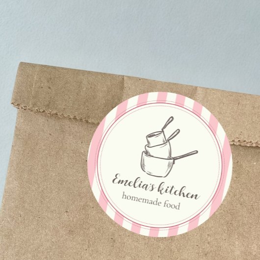 Rond My tiny kitchen logo Sticker