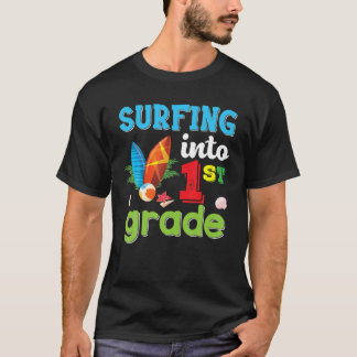Rond naar school, eerste Surf K T-shirt