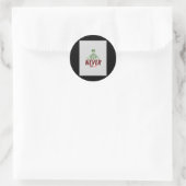 Rond N'abandonnez jamais Sticker (Sac)
