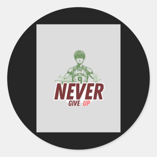 Rond N'abandonnez jamais Sticker (Devant)