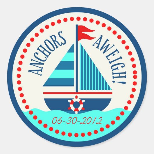 Rond Navires Ahoy! Sticker C (Devant)