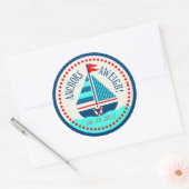 Rond Navires Ahoy! Sticker C (Enveloppe)