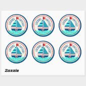 Rond Navires Ahoy! Sticker C (Feuille)