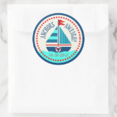 Rond Navires Ahoy! Sticker C (Sac)