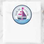 Rond Navires Ahoy ! Sticker pour fille A (Sac)