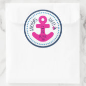Rond Navires Ahoy ! Sticker pour fille D (Sac)