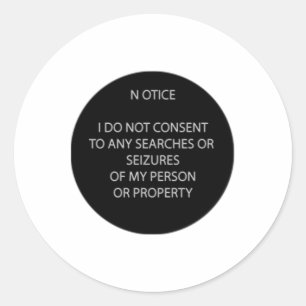 Rond Ne pas me rechercher Sticker