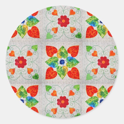 Rond Neuf Sticker Quilt Patch ! (Devant)