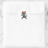 Rond Ninja Fox Sticker – Cute Fox Vinyl Decal (Sac)