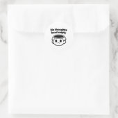 Rond No thoughts head empty meme aesthetic sticker (Sac)
