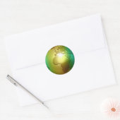 Rond Noble World Globe - Sticker (Enveloppe)