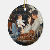 Rond Noël Vacances en céramique Ornement (Gauche)