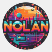 Rond Nolan sticker (Devant)