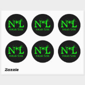Rond Nom Moins Sticker (Feuille)