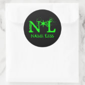 Rond Nom Moins Sticker (Sac)