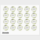 Rond NOTES MUSICALES CRAZY Sticker Bar Mitzvah Sticker (Feuille)