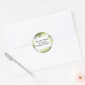 Rond NOTES MUSICALES CRAZY Sticker Bar Mitzvah Sticker (Enveloppe)