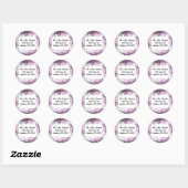 Rond NOTES MUSICALES CRAZY Sticker Bar Mitzvah Sticker (Feuille)