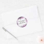 Rond NOTES MUSICALES CRAZY Sticker Bar Mitzvah Sticker (Enveloppe)