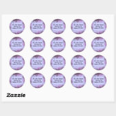 Rond NOTES MUSICALES CRAZY Sticker Bar Mitzvah Sticker (Feuille)