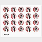 Rond Notre Sticker Mariage (Feuille)